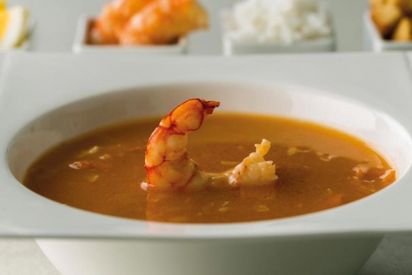 Pappa al Pomodoro - Receta con gambas