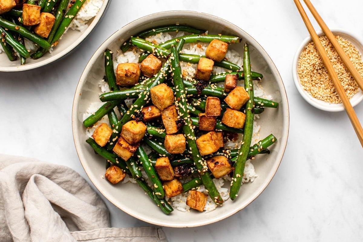 Green Bean and Tofu Stir Fry