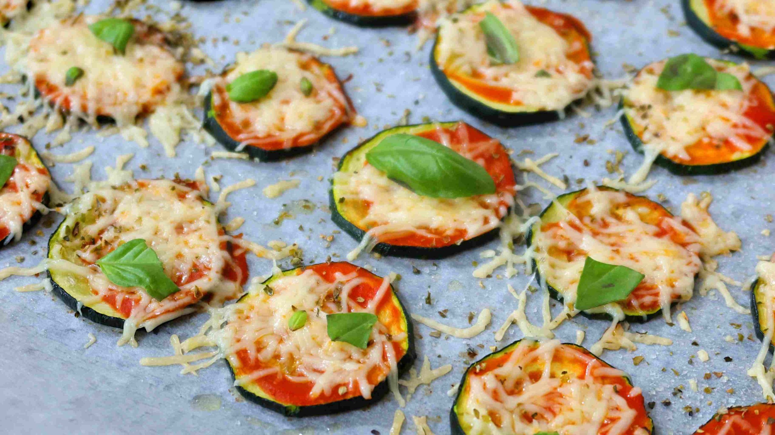Pizza Margherita - Receta con Masa de Calabacín