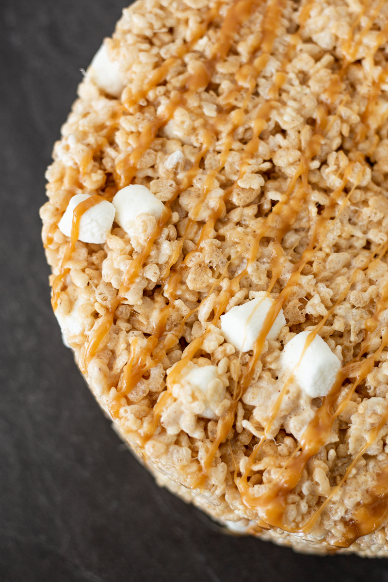 Salted Caramel Rice Krispie Treats