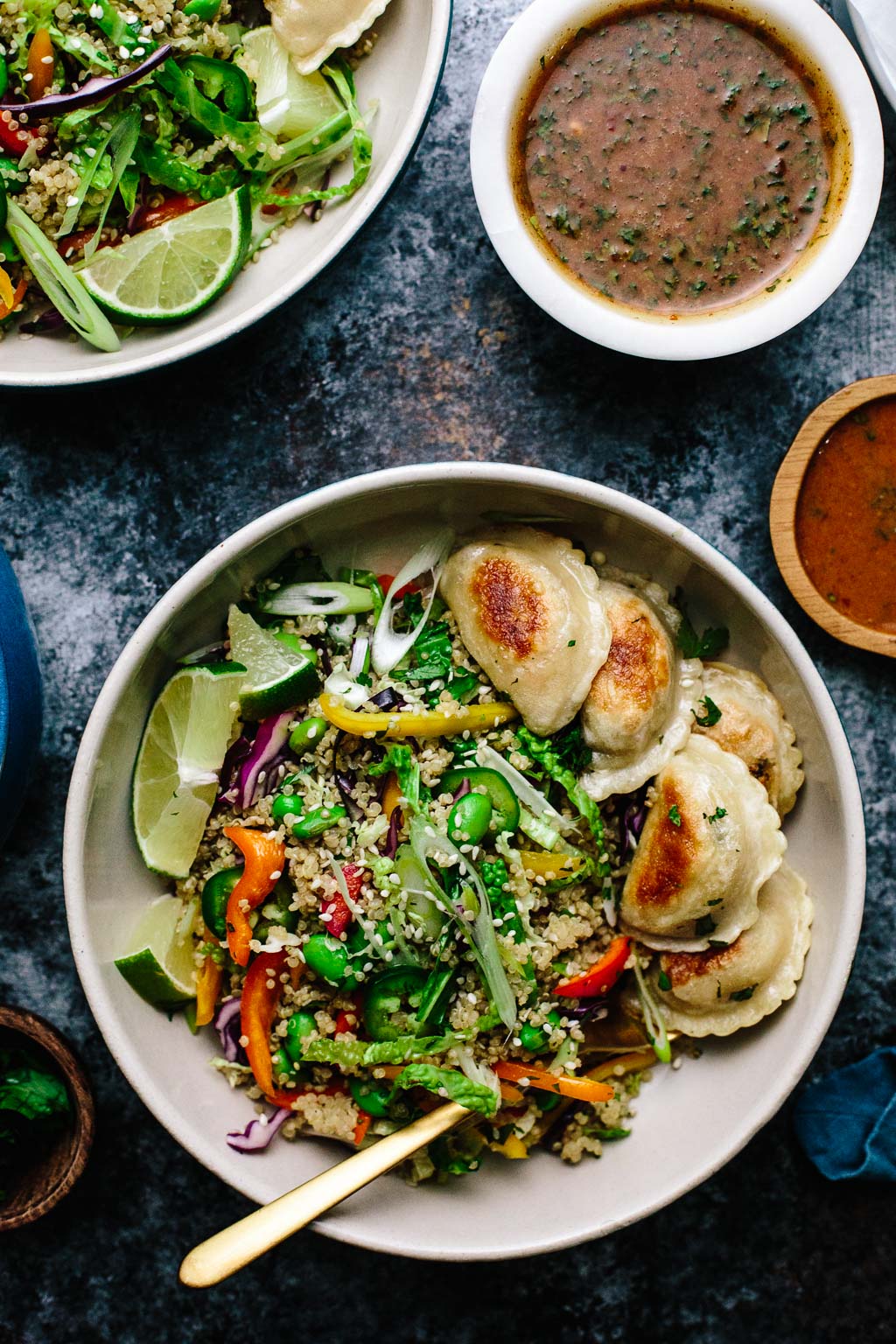 Quinoa and Vegetable Dumplings