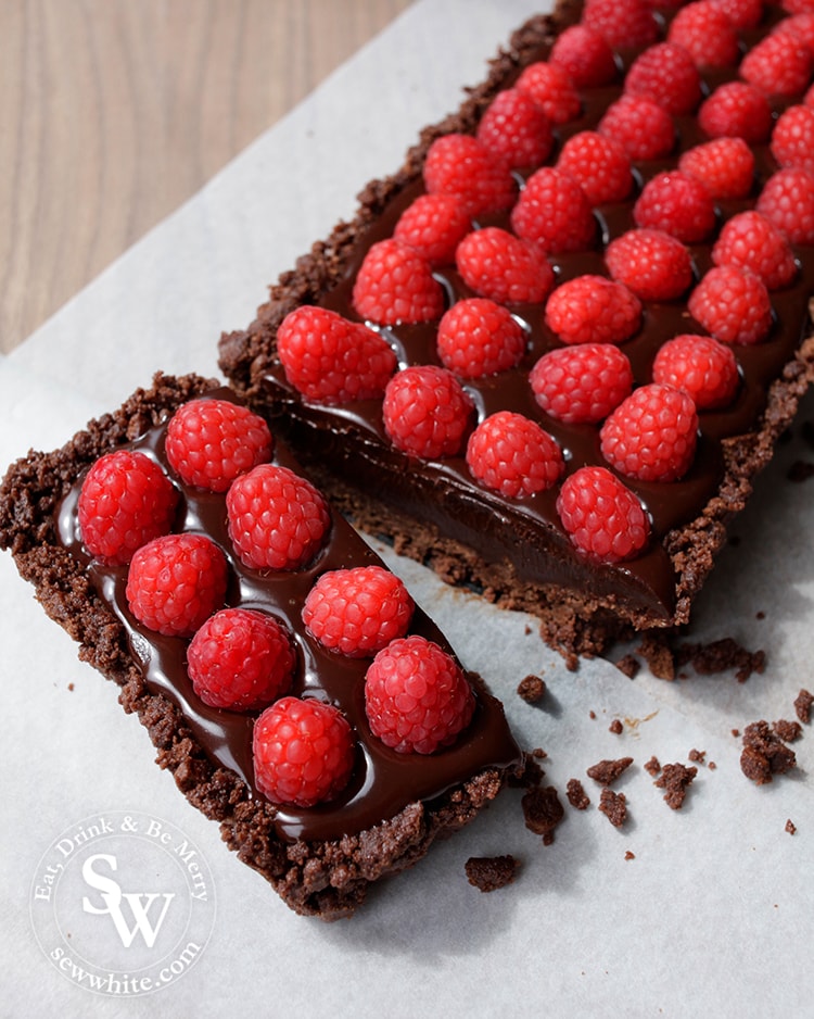 Chocolate Raspberry Truffle Tart