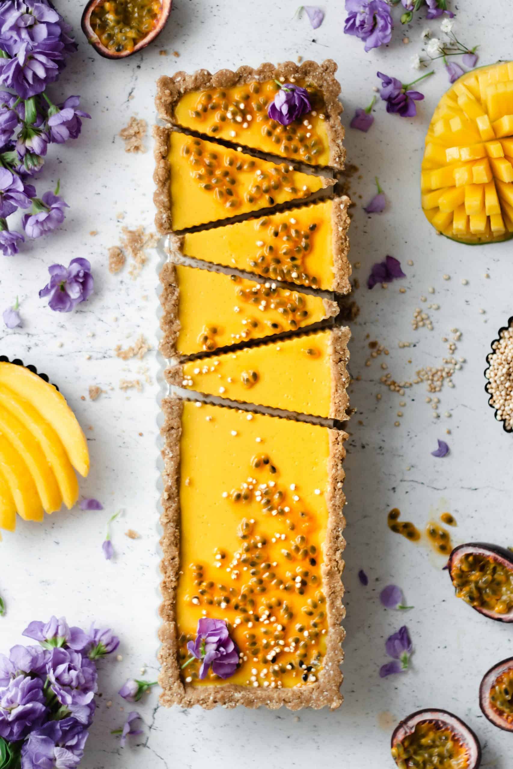 Mango and Passionfruit Tart