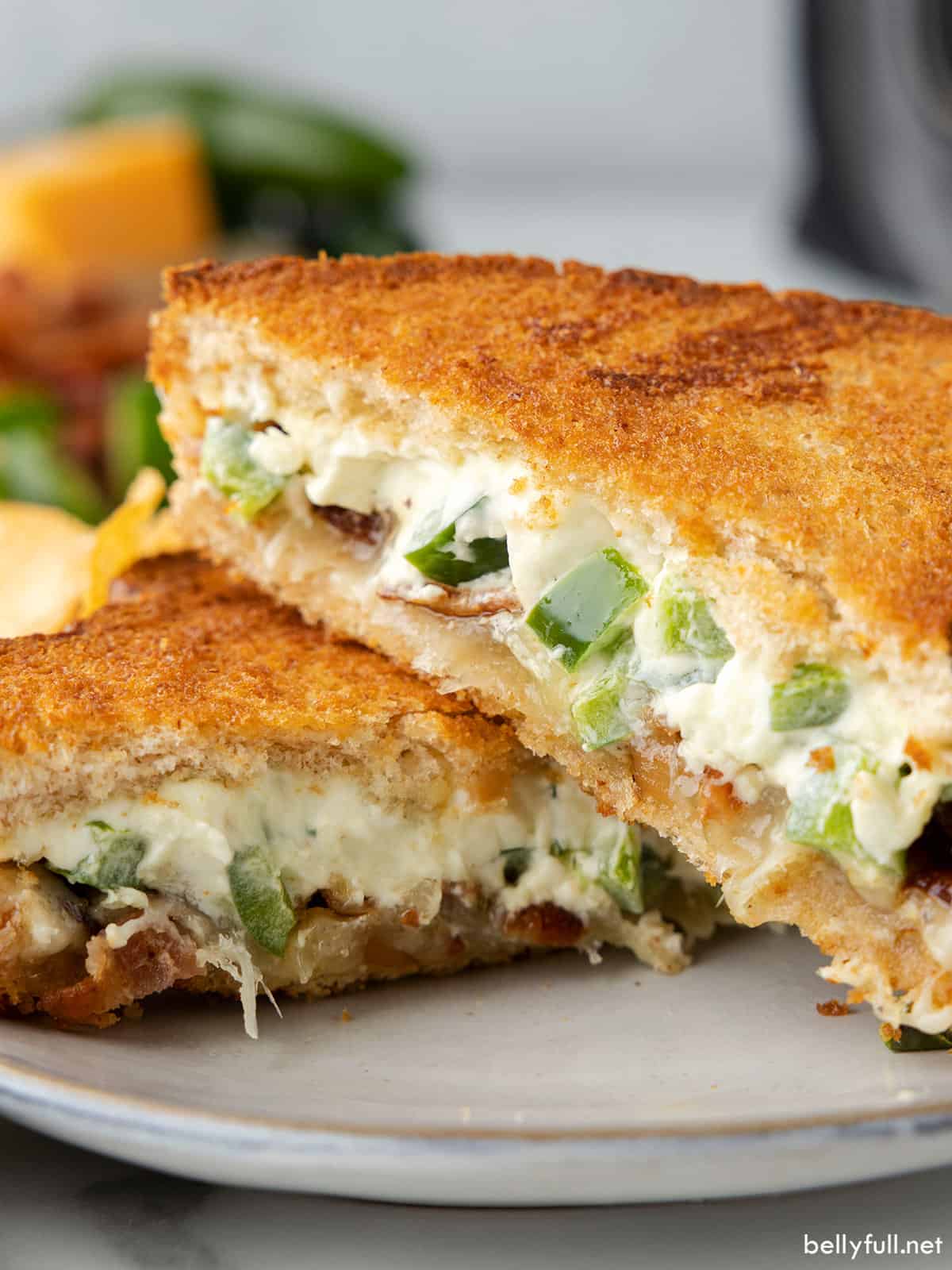 Jalapeno Popper Air Fryer Grilled Cheese