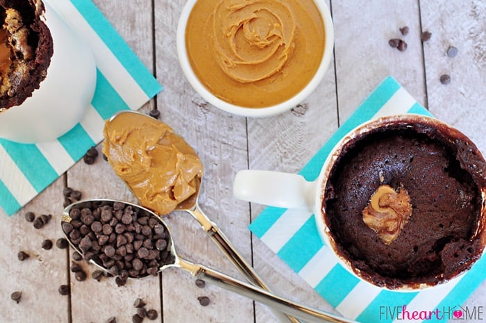 Peanut Butter Chocolate Mug Cake