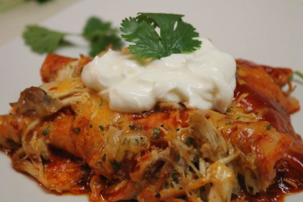 Boneless Chicken Thigh Enchiladas