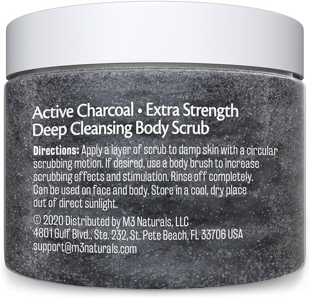 M3 Naturals Activated Charcoal Scrub