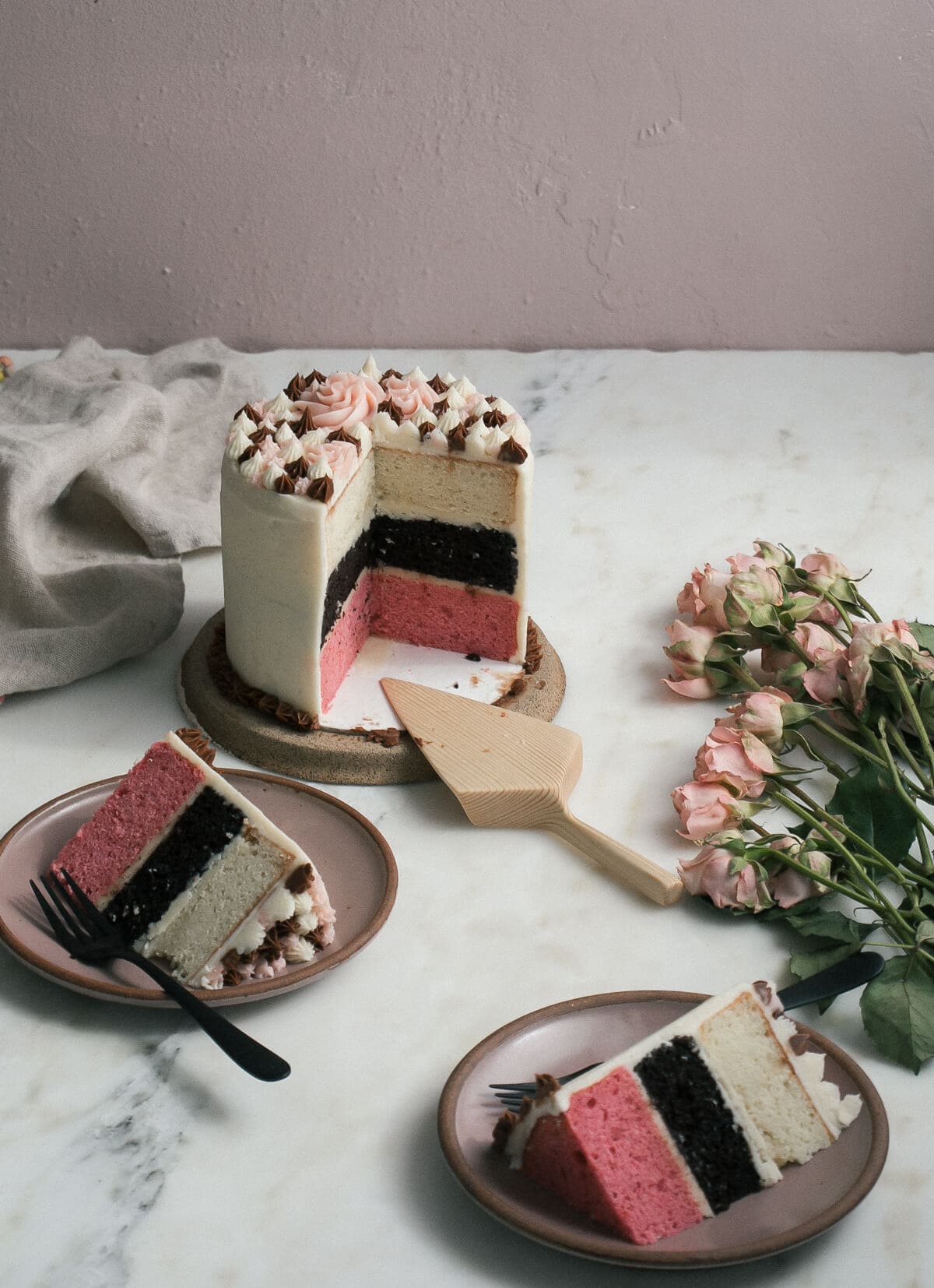 Coconut Neapolitan Cake Recipe