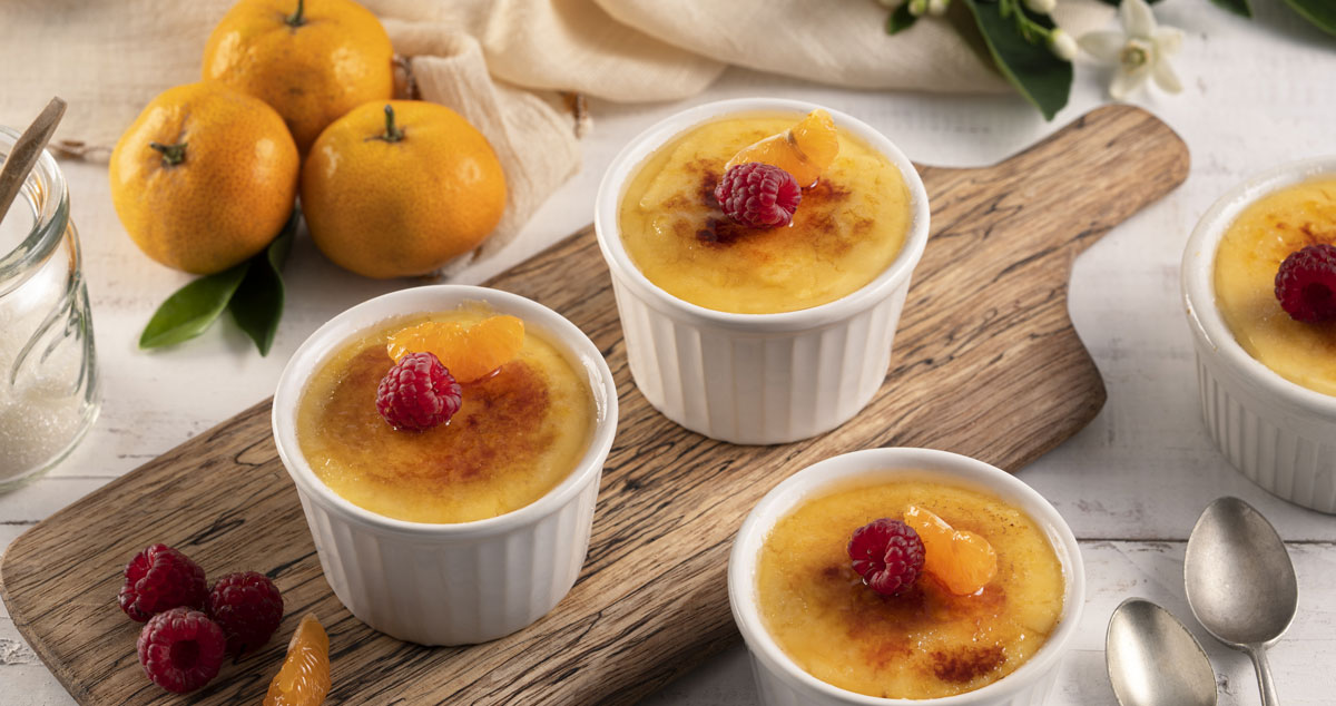 Crema Catalana con Frutas