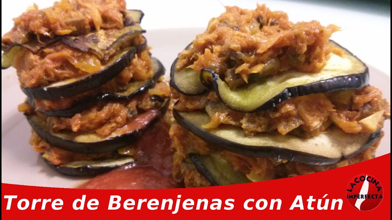 Timbal de berenjena con atún y tomate