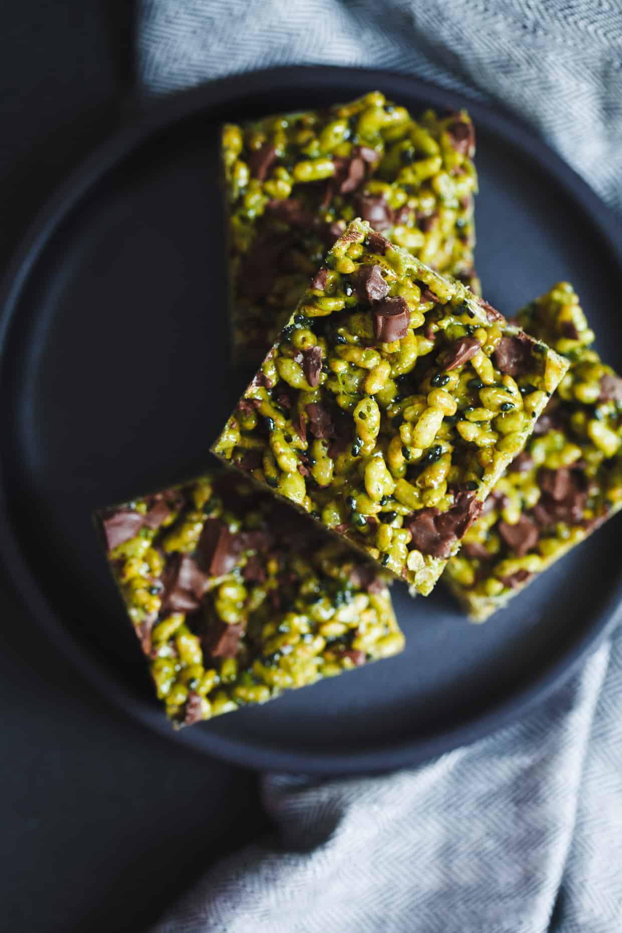 Matcha Rice Krispie Treats