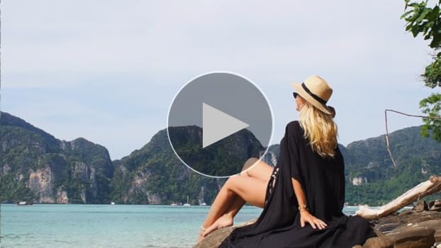 6. Women's Embroidered Trimmed Cover-Up in Green