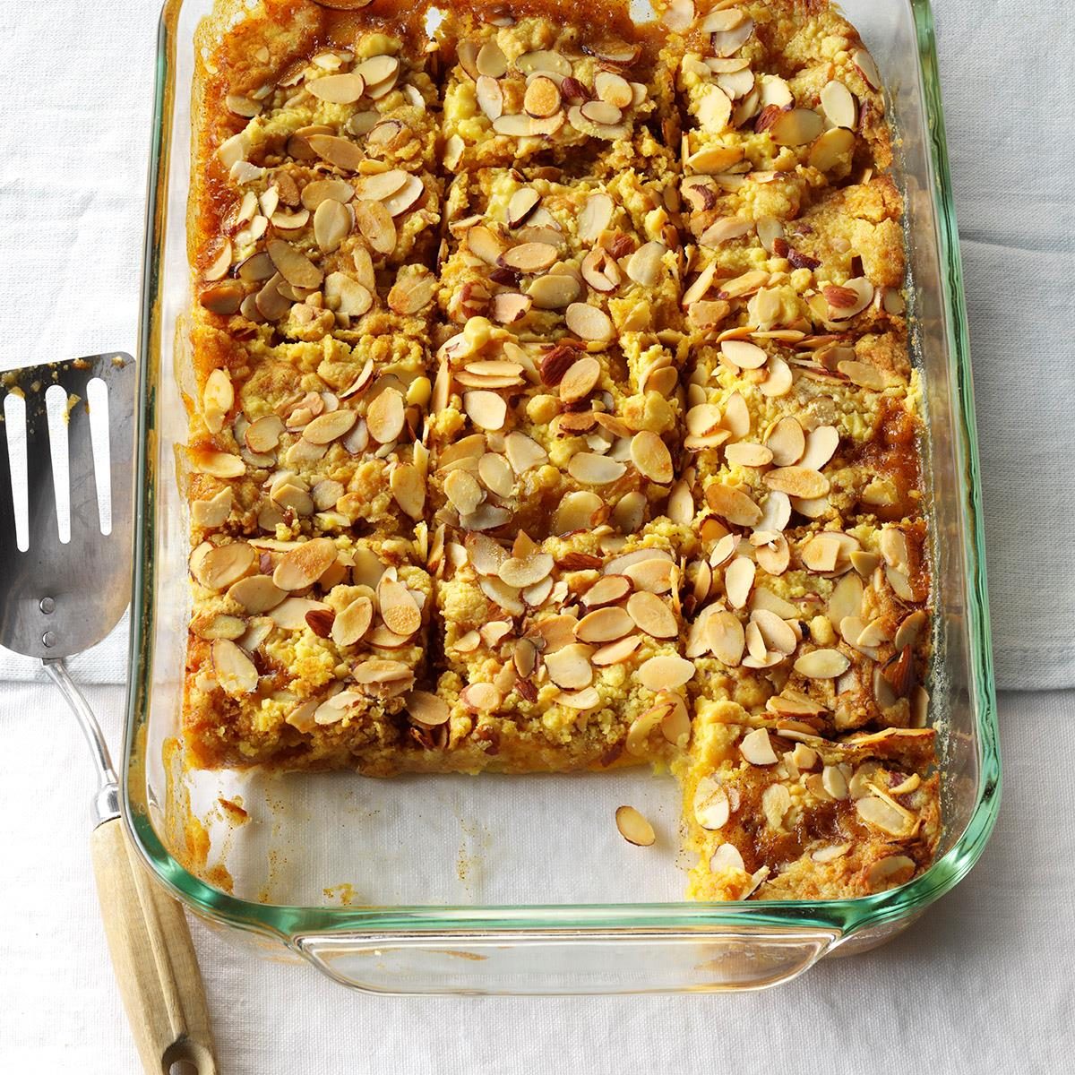Peach Cobbler Cake Recipe from Taste of Home