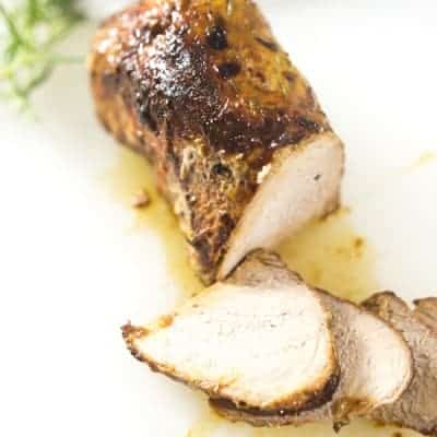 Pork Loin with Mustard and Rosemary