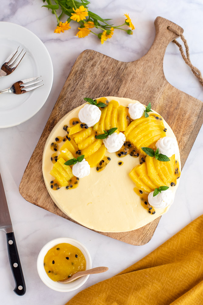 Mango and Passionfruit Cake