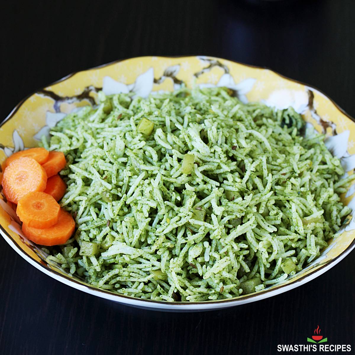 5. Spinach and Potato Biryani