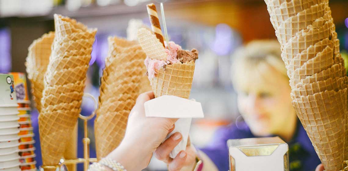 Gelato was invented in Florence