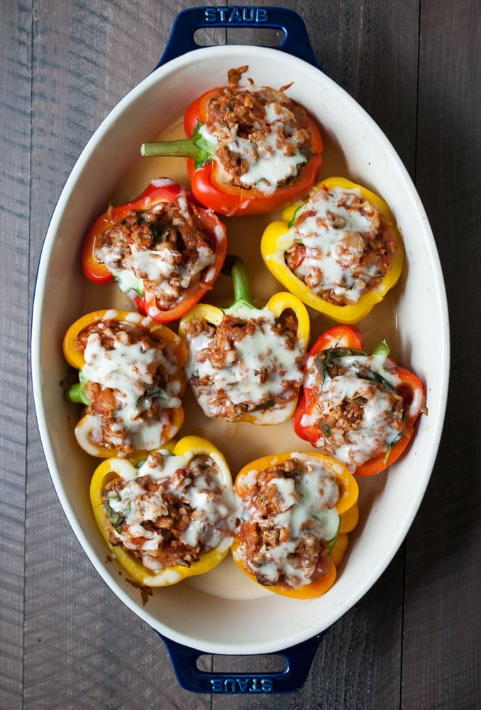 Spicy Stuffed Bell Peppers