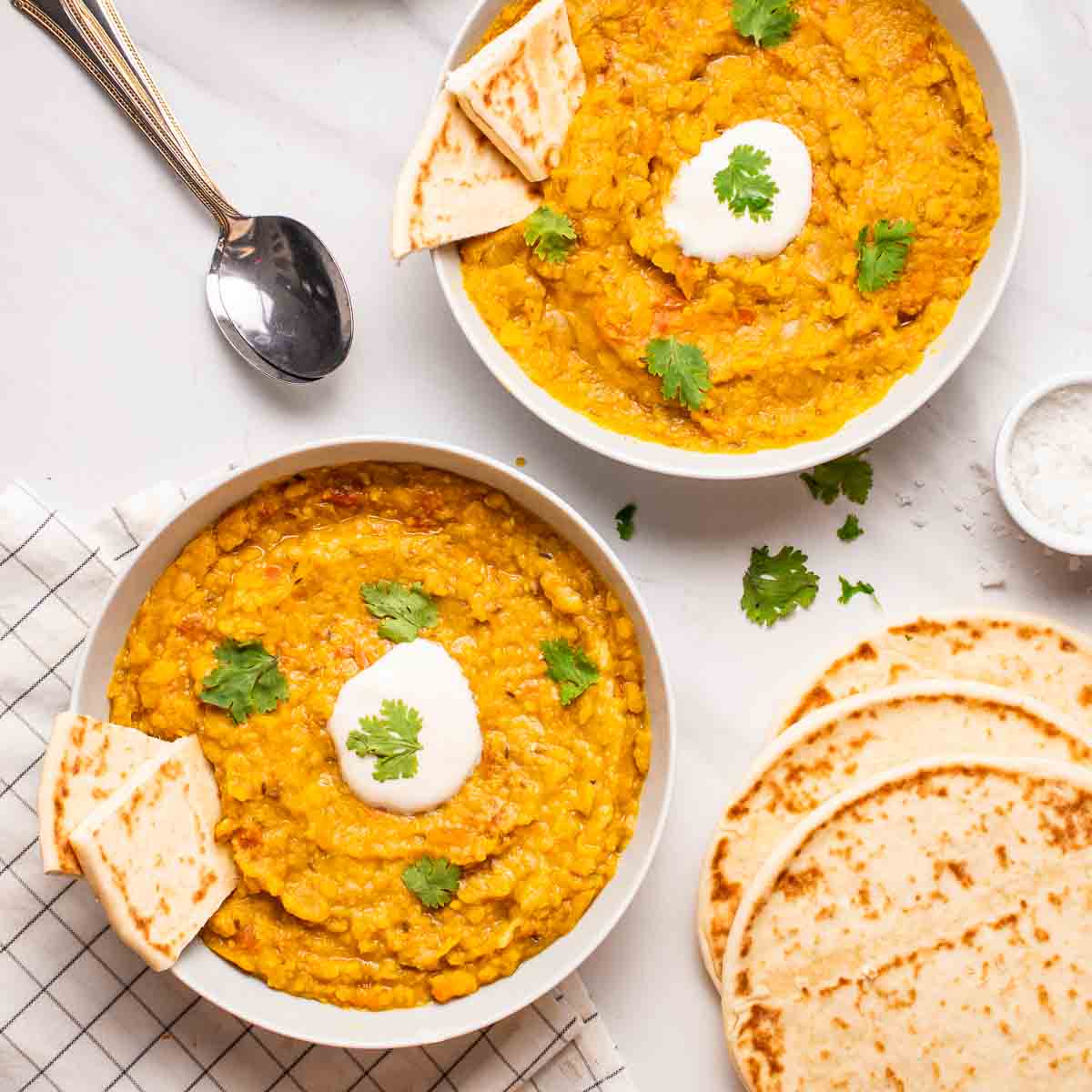 Creamy Dal Tadka with Coconut Milk