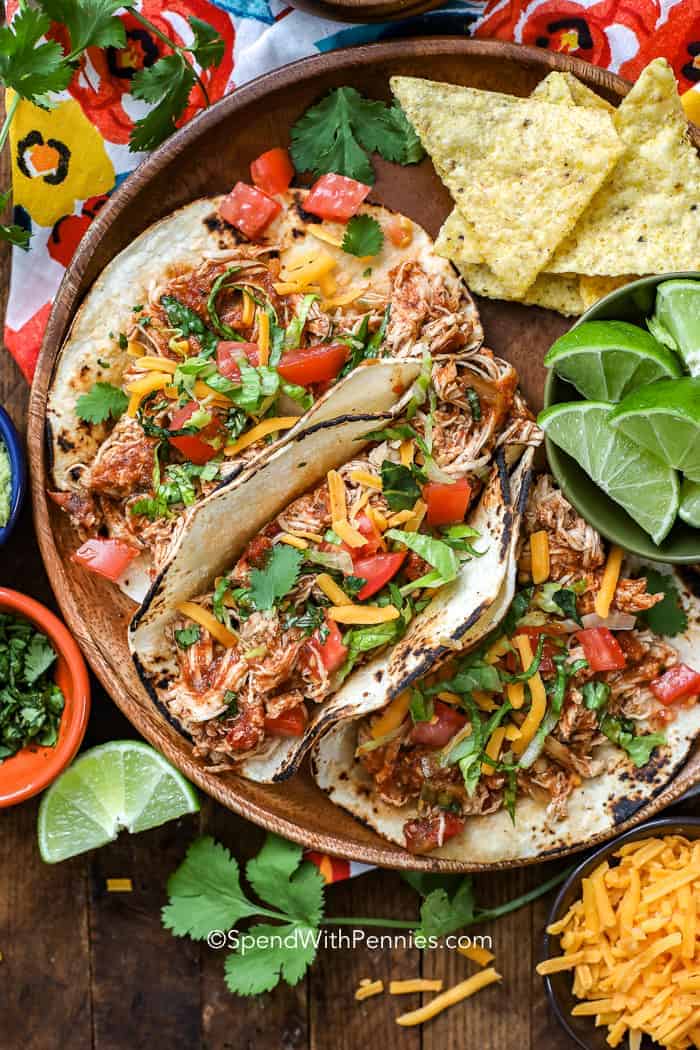 Crock Pot Chicken Tacos