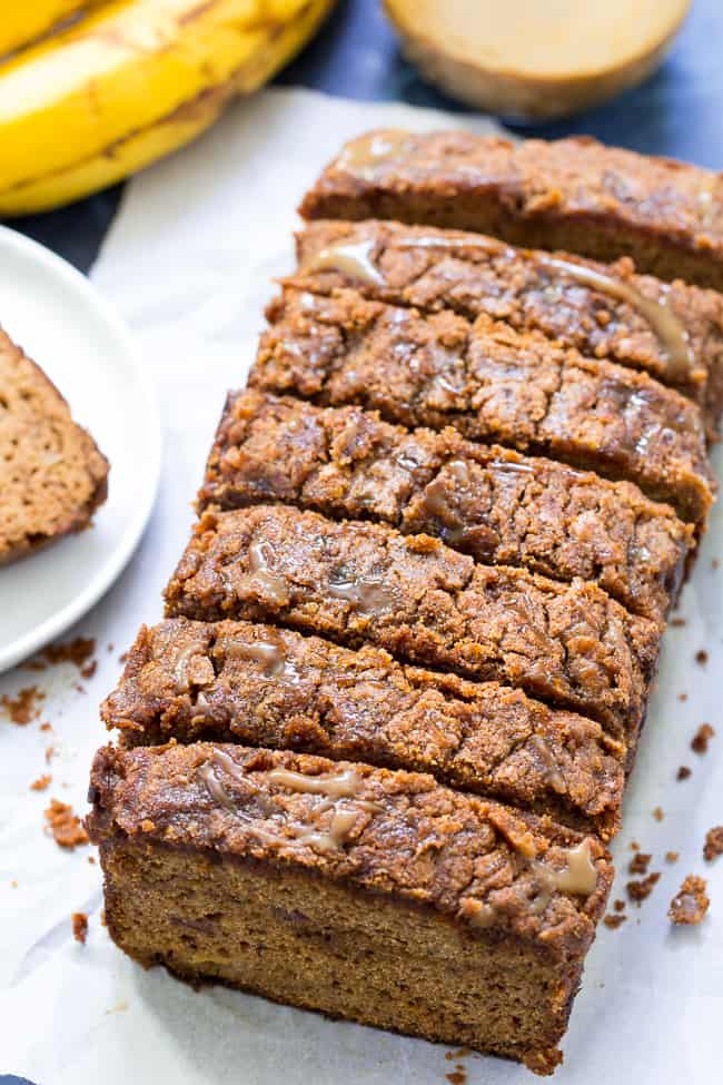 Paleo Caramel Banana Cake