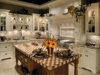 Traditional Charm: Country Kitchen with Herb Garden