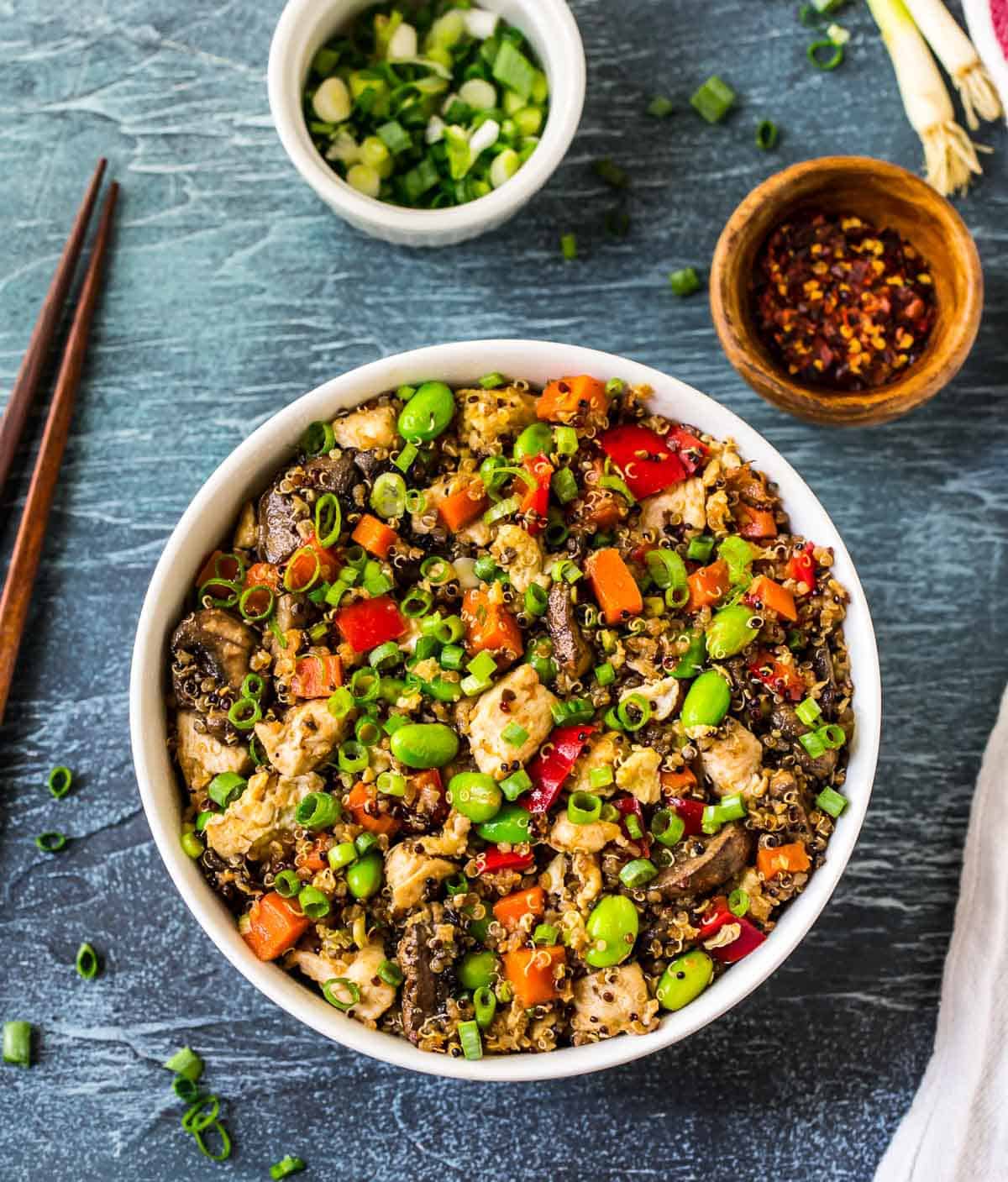 Quinoa and Chicken Stir Fry