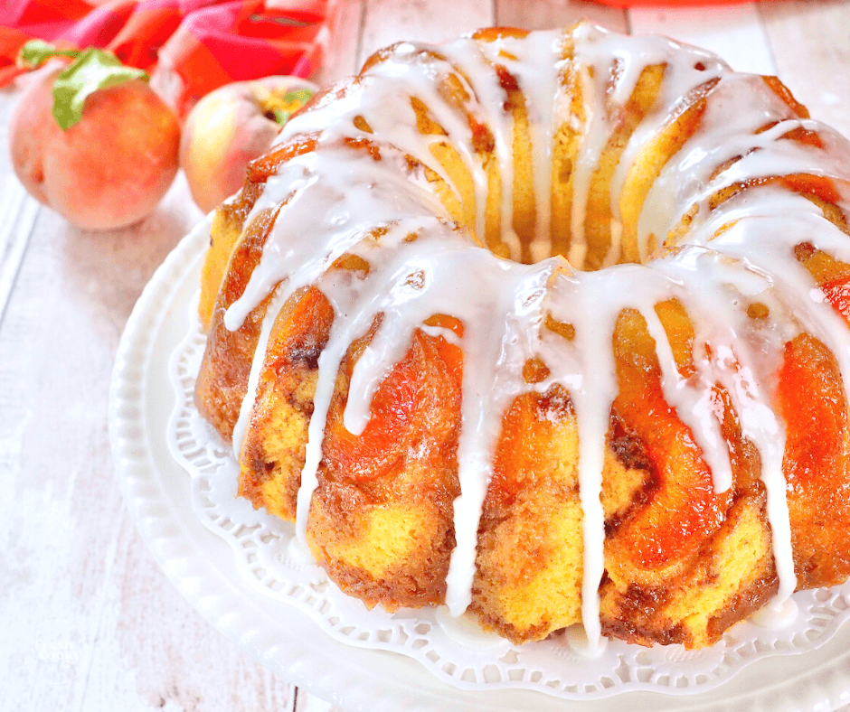 Peach Cobbler Pound Cake Recipe