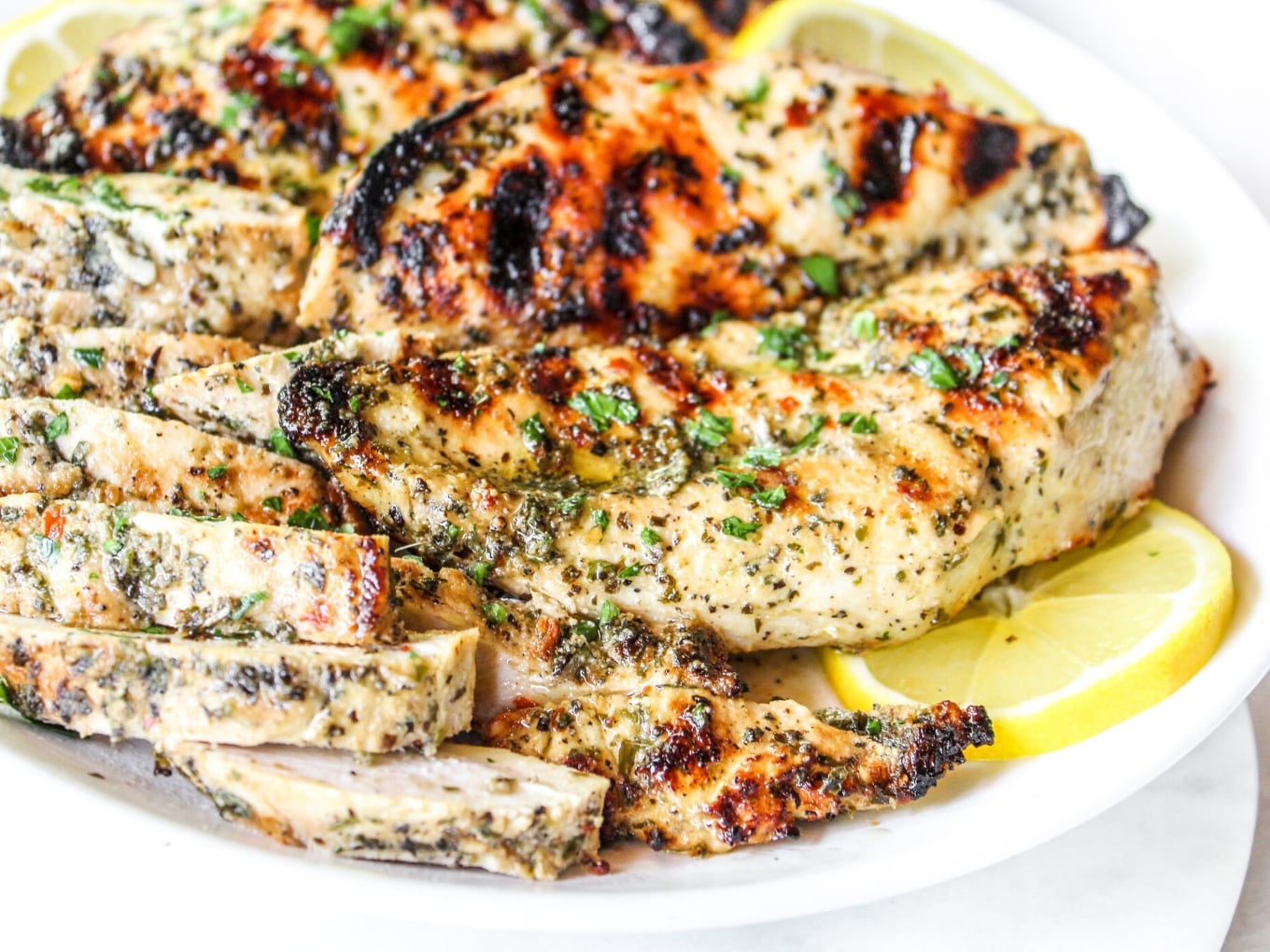 Grilled Chicken with Lemon-Herb Marinade