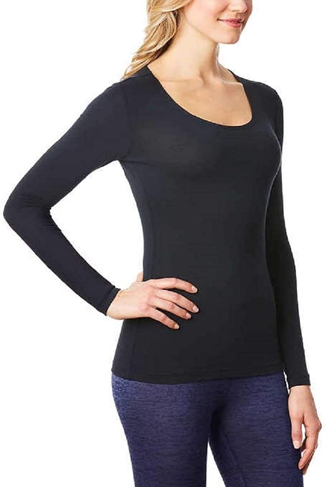 6. 32 DEGREES Women's Heat Scoop Neck Thermal Top