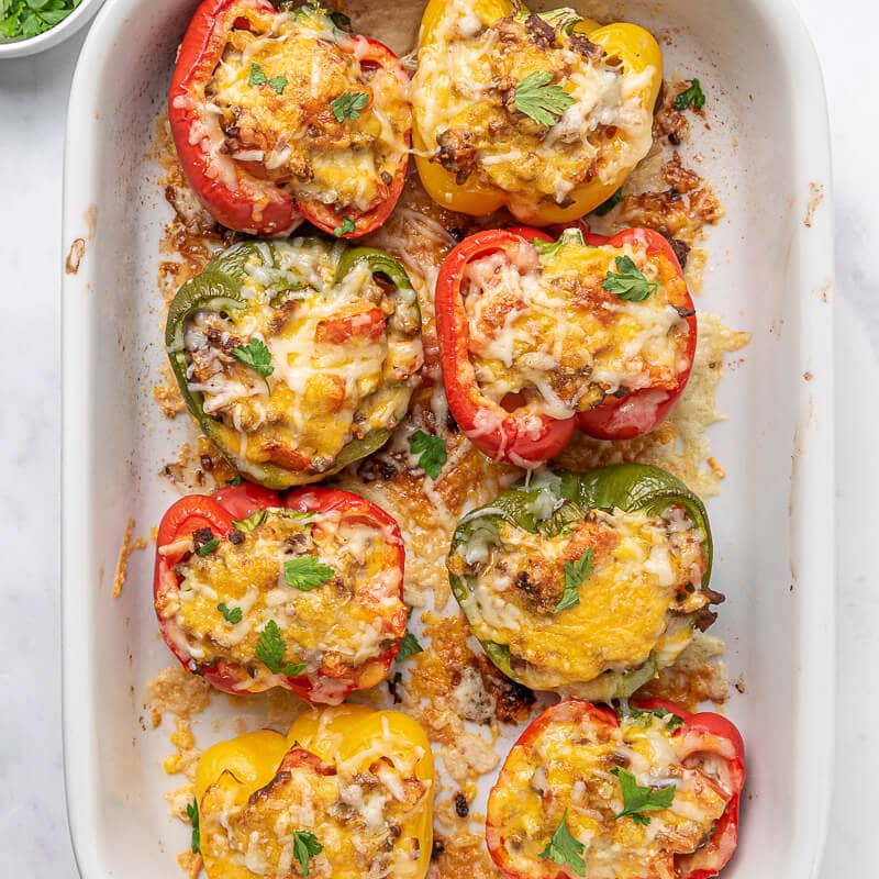 Low-Carb Stuffed Bell Peppers