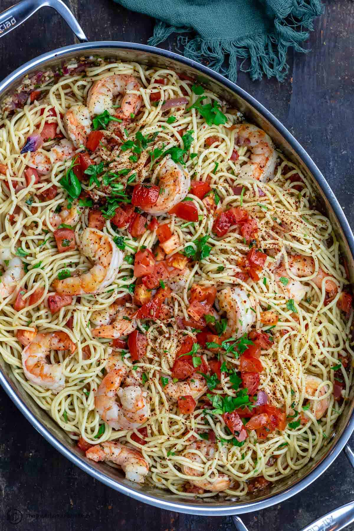 Mediterranean Shrimp Pasta