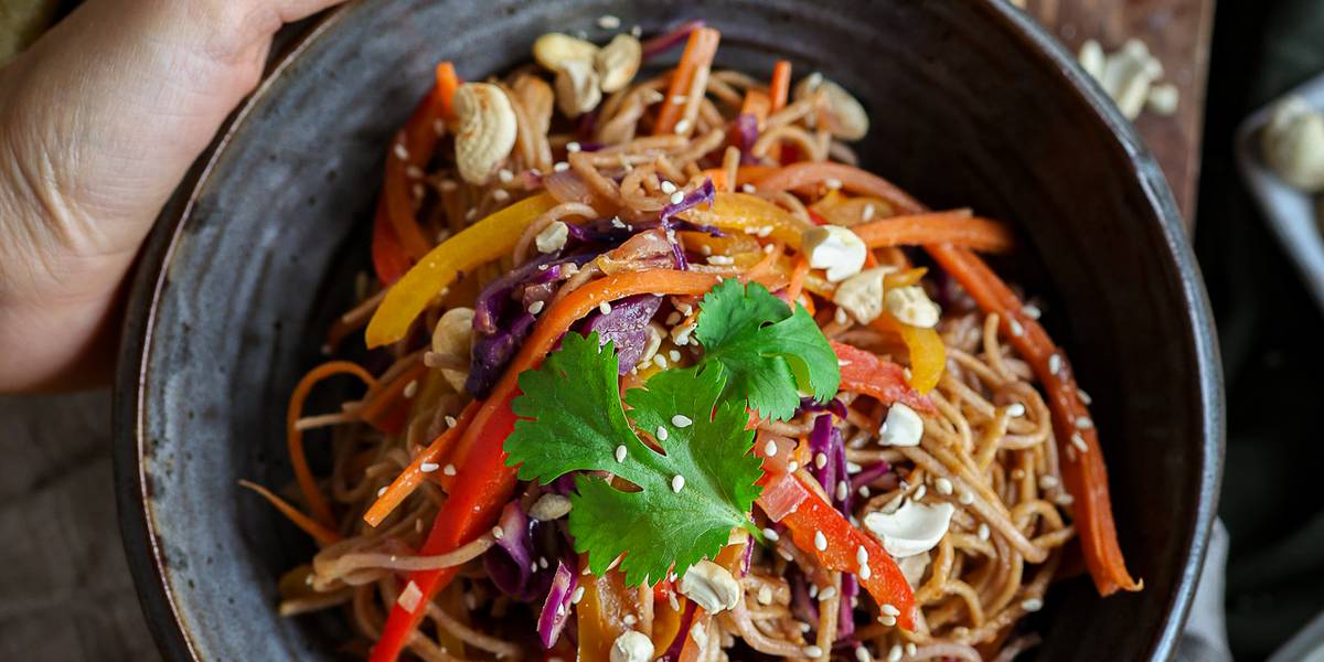 Peanut Noodle Vegetable Stir-Fry