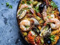 Paella Valenciana de Verduras Asadas