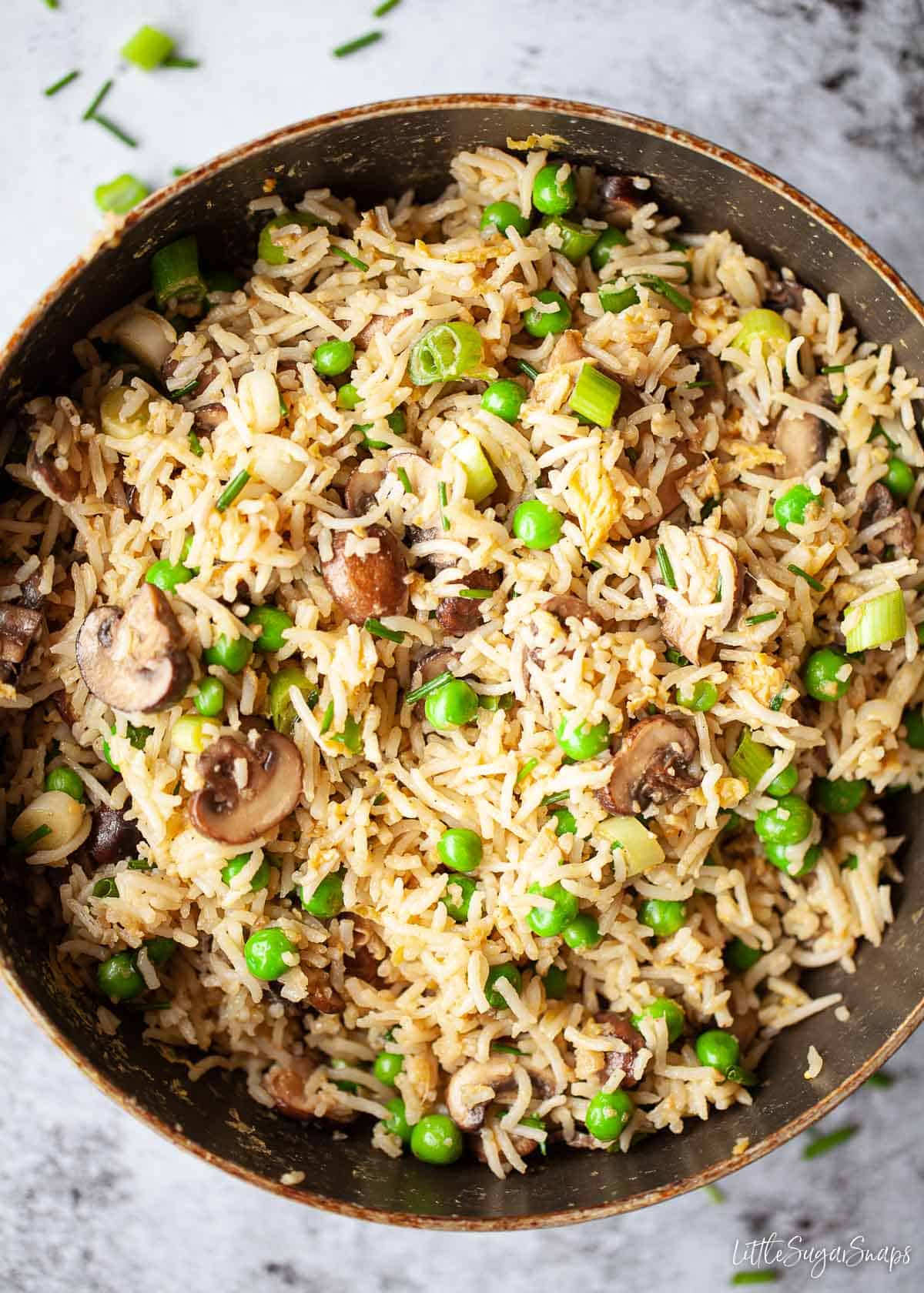 Mushroom Egg Fried Rice