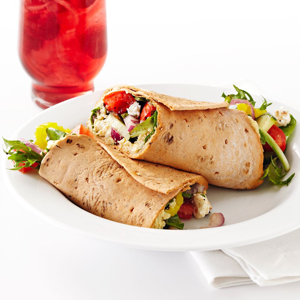 Hummus and Vegetable Wrap