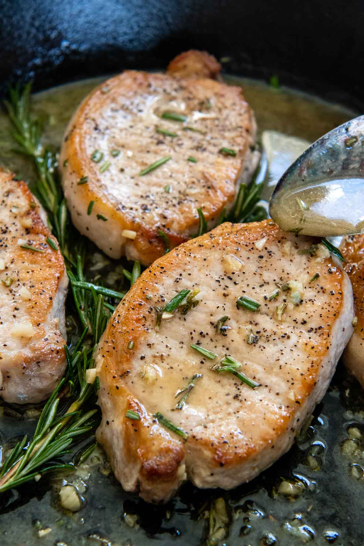 Boneless Pork Chops with Rosemary