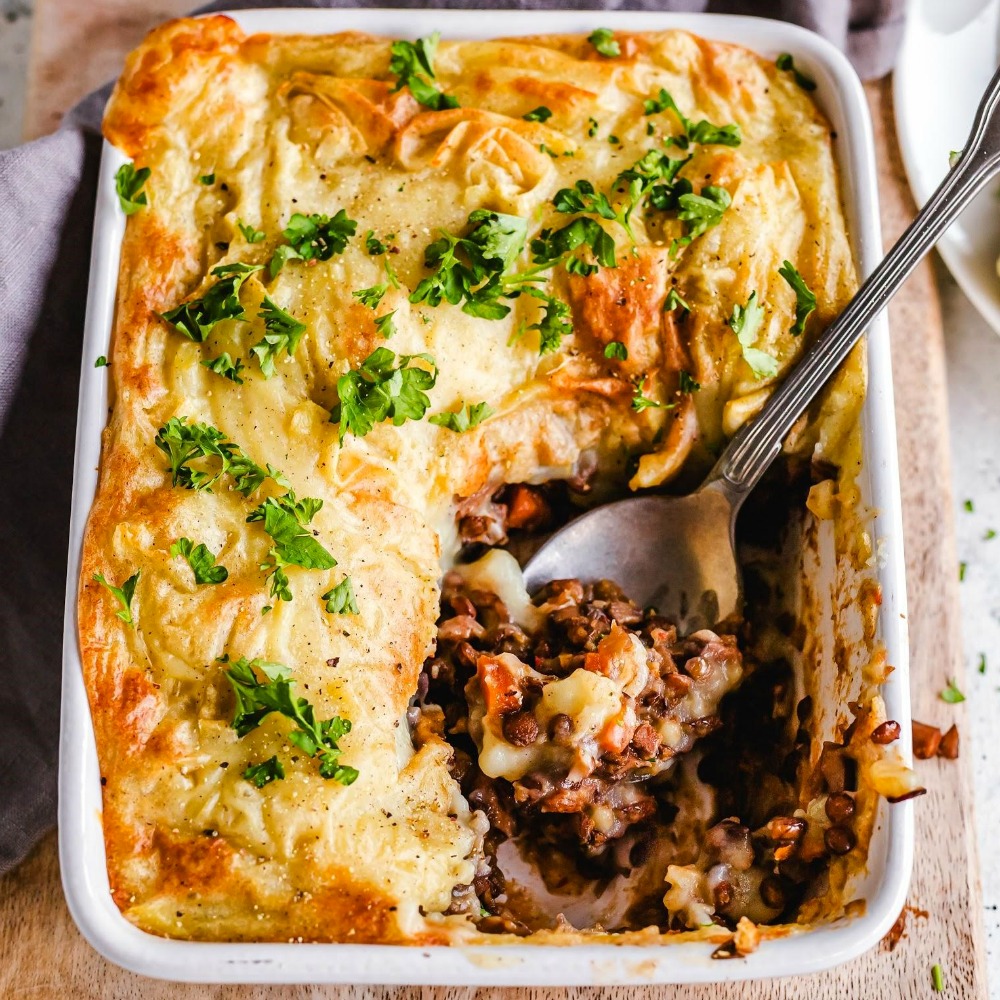 Lentil and Mushroom Shepherd's Pie