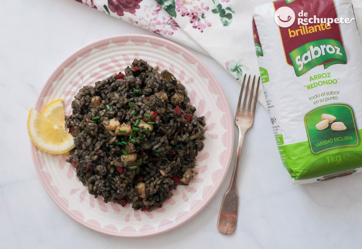 Arroz Negro con Verduras