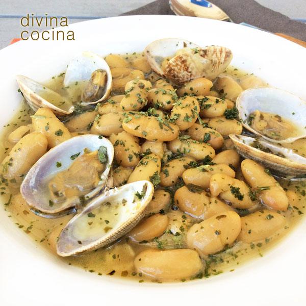 Receta de pochas con almejas al estilo marroquí