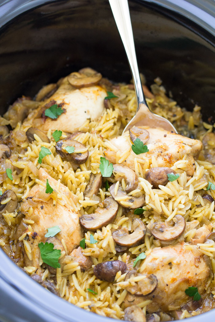 Mushroom Crock Pot Chicken