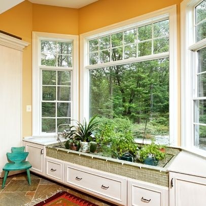 Eclectic Farmhouse: Country Kitchen with Herb Garden