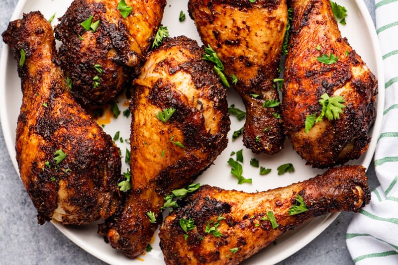 Cajun Spiced Air Fryer Chicken Legs