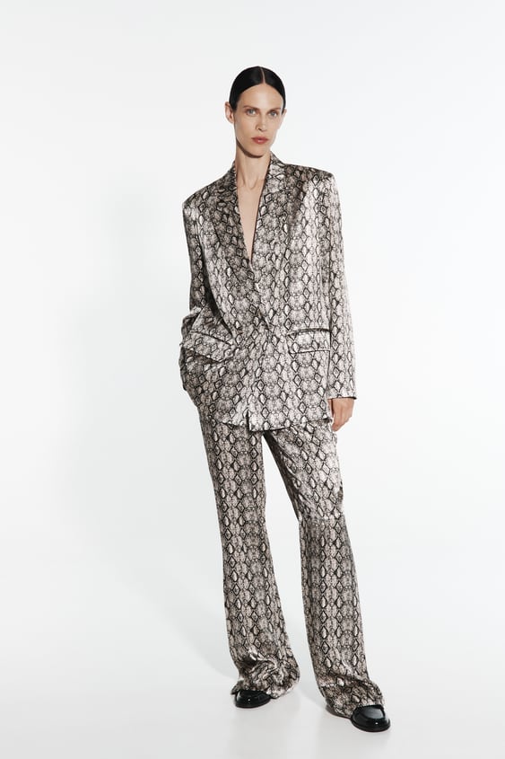 Leopard and Tiger Print Blazer