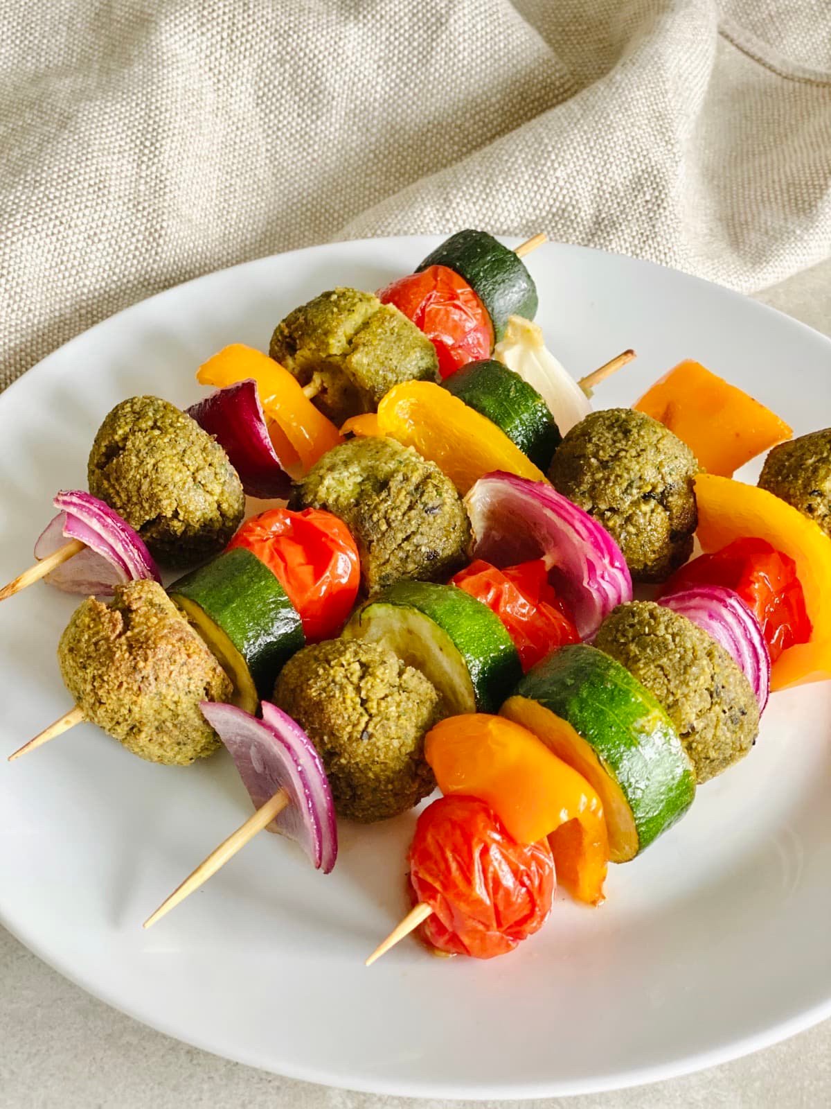 Middle Eastern Falafel Skewers