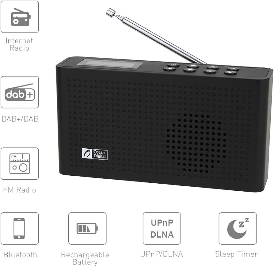 Ocean Digital Internet Radio WR-233 Wi-Fi Bluetooth Speaker