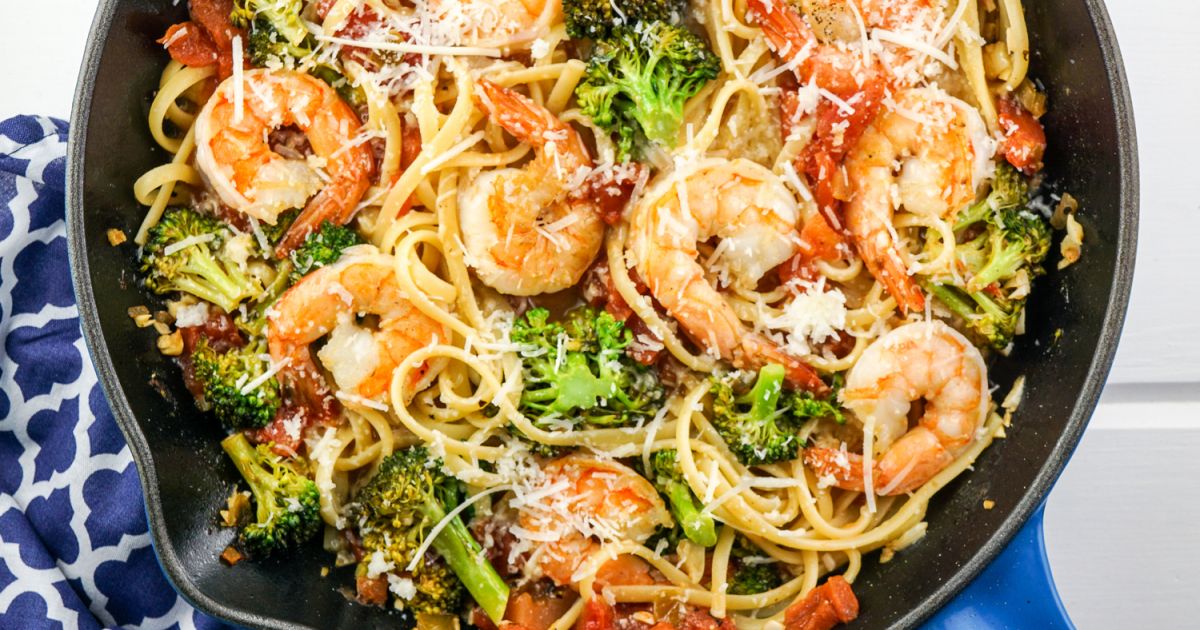 Shrimp and Broccoli Pasta