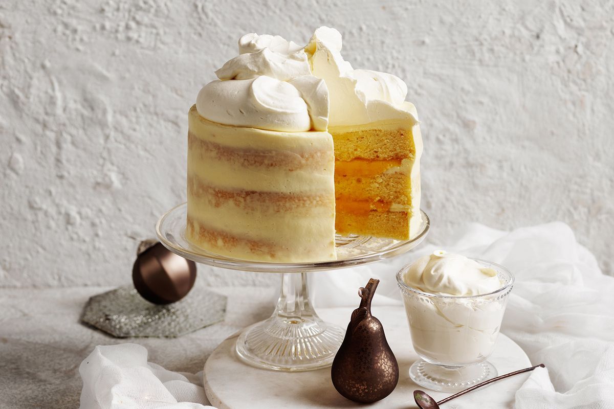 Mango and White Chocolate Cake