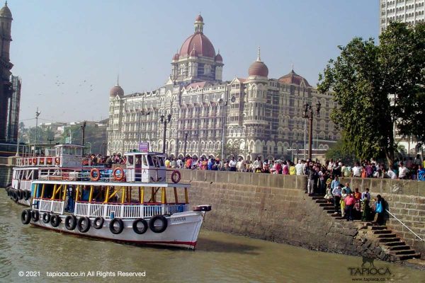 Take a ferry to the Elephanta Island