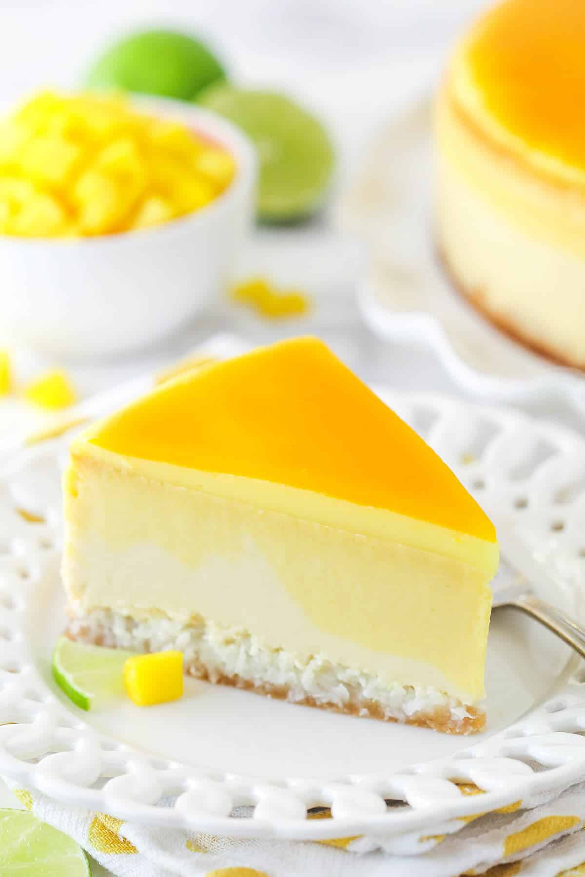 Mango and Lime Cheesecake